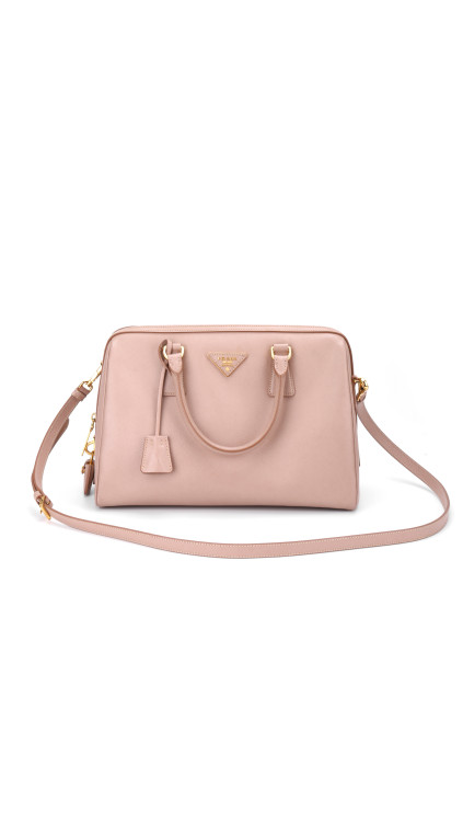 Prada Saffiano Boston Shoulder Bag