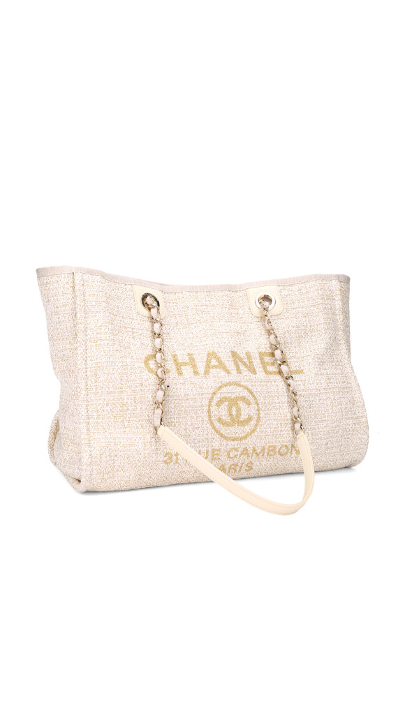 Chanel Deauville Tote Bag Size Small
