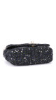 Chanel Tweed Pearl Single Flap Bag Size Mini