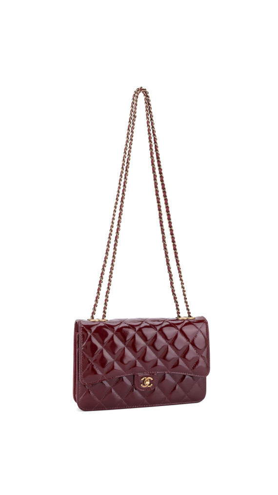 Chanel Wallet On Chain Burgunder