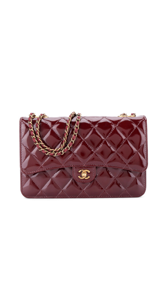 Chanel Wallet On Chain Burgunder