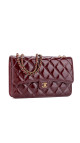 Chanel Wallet On Chain Burgunder