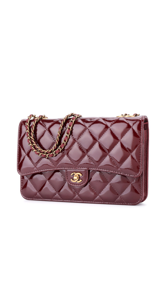 Chanel Wallet On Chain Burgunder