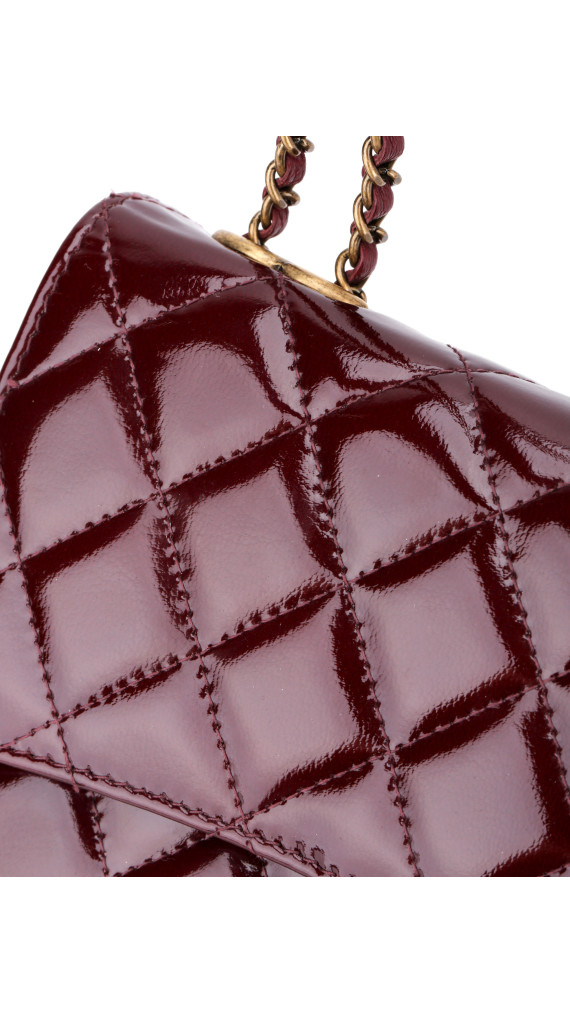 Chanel Wallet On Chain Burgunder