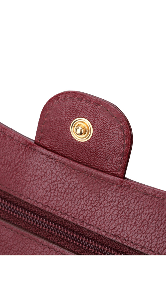 Chanel Wallet On Chain Burgunder