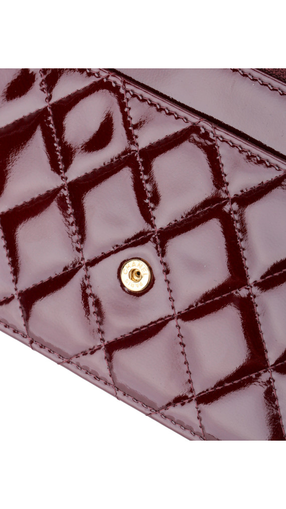 Chanel Wallet On Chain Burgunder