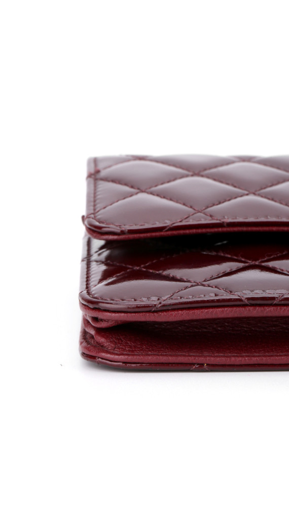 Chanel Wallet On Chain Burgunder