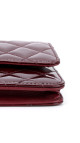 Chanel Wallet On Chain Burgunder
