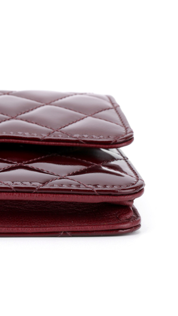 Chanel Wallet On Chain Burgunder