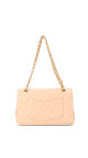 Chanel Classic Double Flap Bag Size Medium Caviar Beige