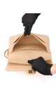 Chanel Classic Double Flap Bag Size Medium Caviar Beige