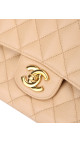Chanel Classic Double Flap Bag Size Medium Caviar Beige