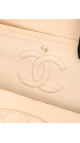 Chanel Classic Double Flap Bag Size Medium Caviar Beige