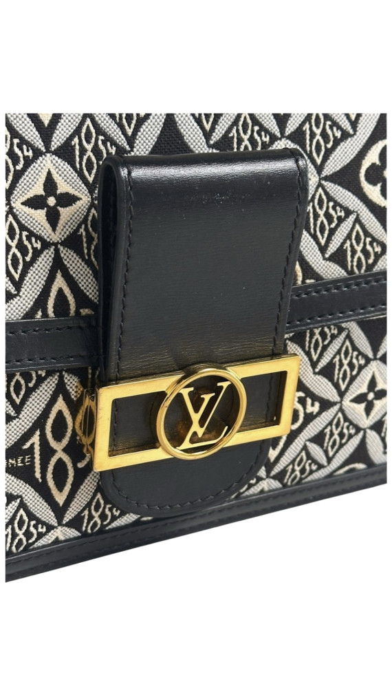 Louis Vuitton Jacquard Since 1854 Dauphine MM Grey Shoulder Bag
