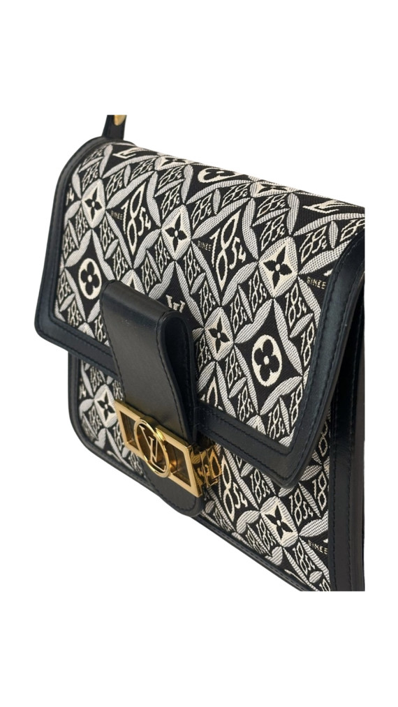 Louis Vuitton Jacquard Since 1854 Dauphine MM Grey Shoulder Bag