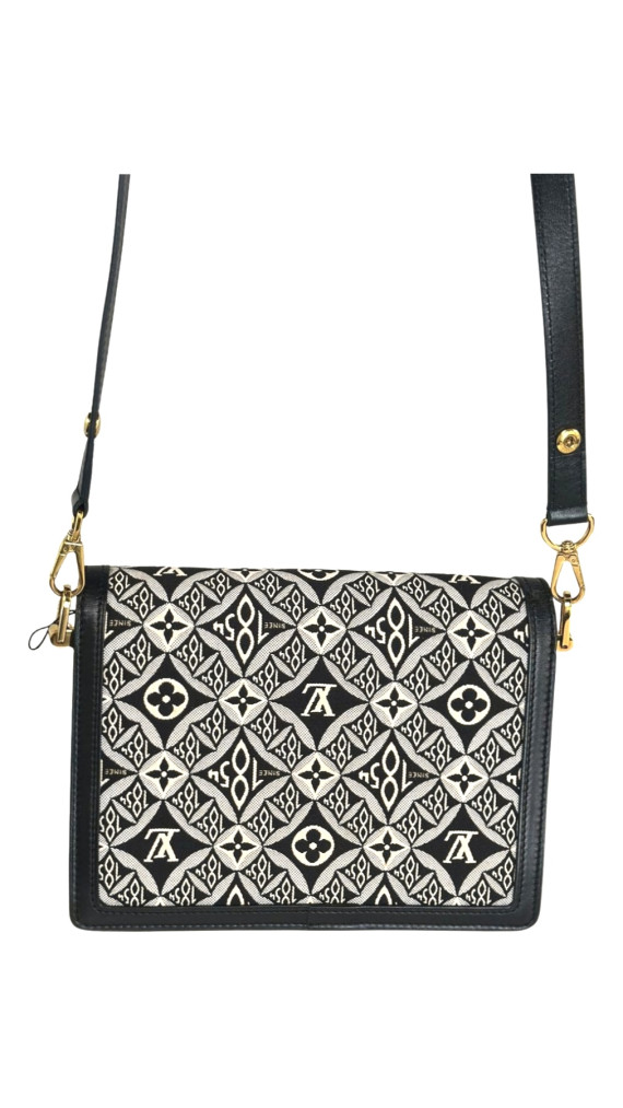 Louis Vuitton Jacquard Since 1854 Dauphine MM Grey Shoulder Bag