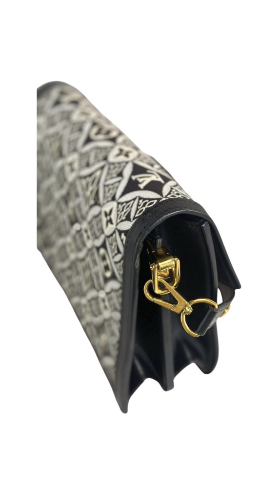 Louis Vuitton Jacquard Since 1854 Dauphine MM Grey Shoulder Bag