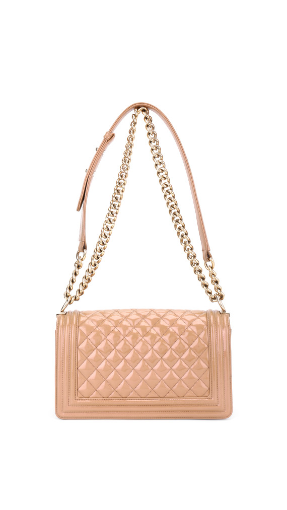 Chanel Le Boy Shoulder Bag Size Medium i Patent Leather