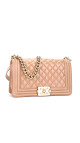 Chanel Le Boy Shoulder Bag Size Medium i Patent Leather