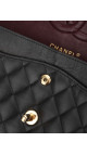 Chanel Classic Double Flap Bag i Size Medium Sort Lammeskinn