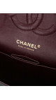 Chanel Classic Double Flap Bag i Size Medium Sort Lammeskinn