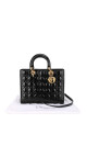 Lady Dior Size Large i Patent leather