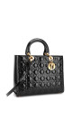 Lady Dior Size Large i Patent leather