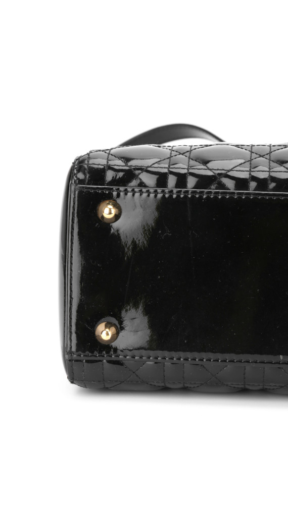 Lady Dior Size Large i Patent leather
