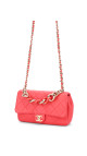 Chanel Single Flap Bag with large bi color chain