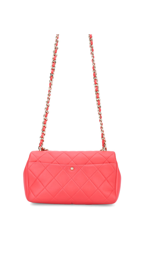 Chanel Single Flap Bag with large bi color chain