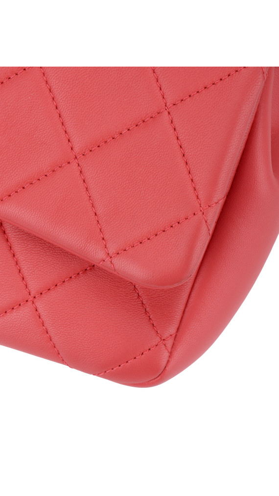 Chanel Single Flap Bag with large bi color chain