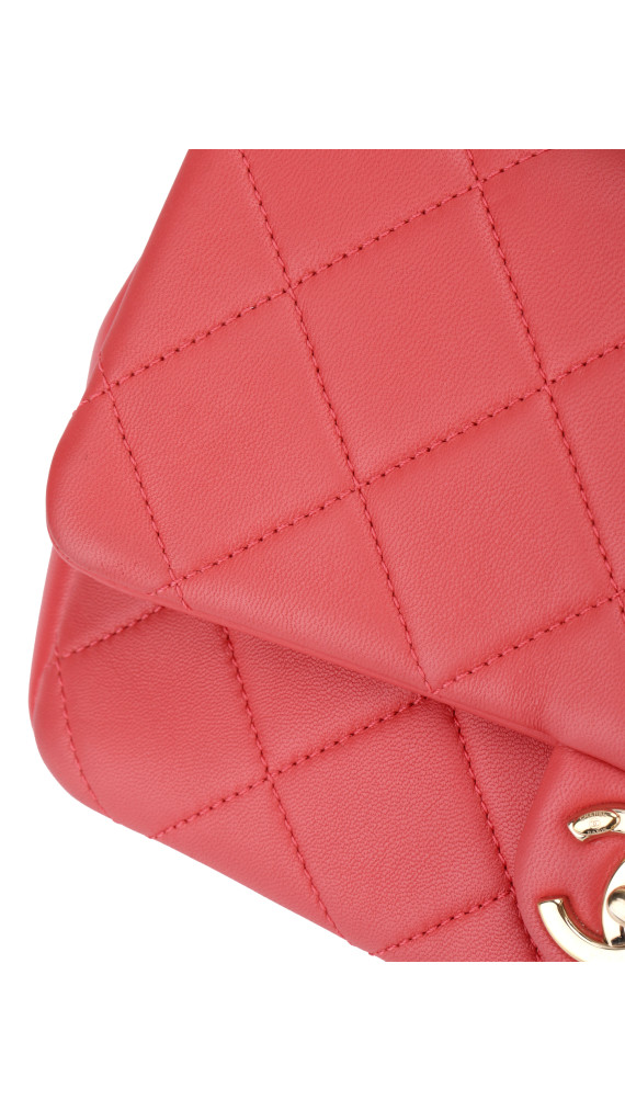 Chanel Single Flap Bag with large bi color chain