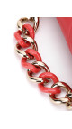 Chanel Single Flap Bag with large bi color chain