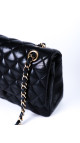 Chanel Classic Double Flap Bag i Size Medium Sort Lammeskinn