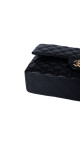Chanel Classic Double Flap Bag i Size Medium Sort Lammeskinn