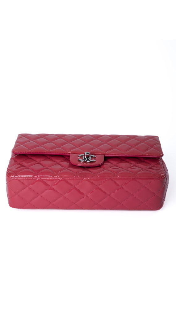 Chanel Classic Double Flap Bag Medium i Patent Leather