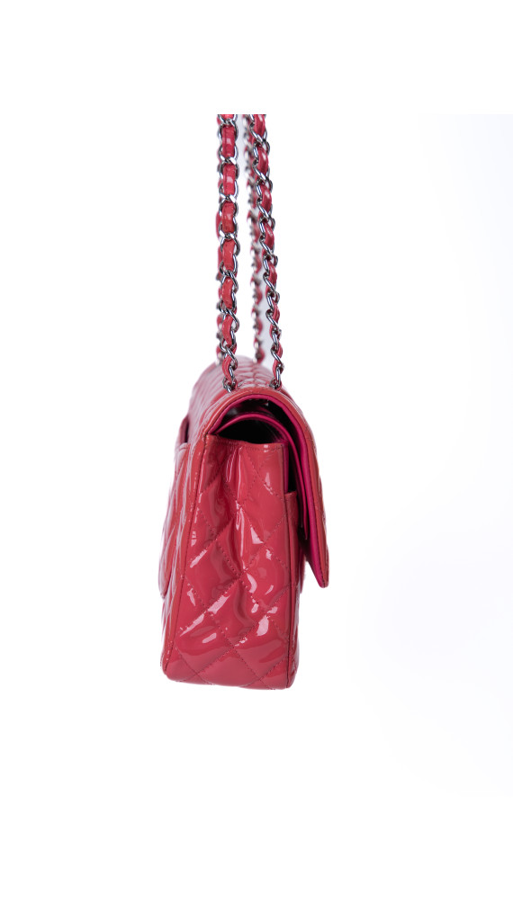 Chanel Classic Double Flap Bag Medium i Patent Leather