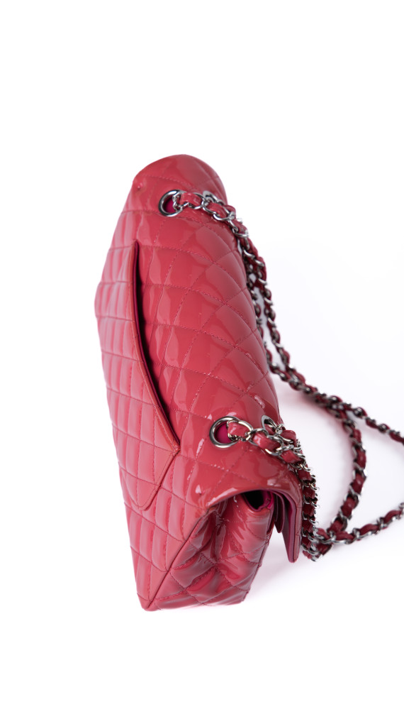 Chanel Classic Double Flap Bag Medium i Patent Leather