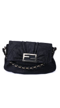 Fendi Mia Baguette Leather Shoulder Bag