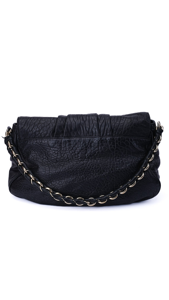 Fendi Mia Baguette Leather Shoulder Bag