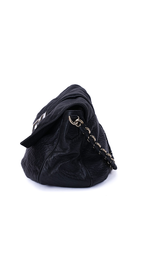 Fendi Mia Baguette Leather Shoulder Bag