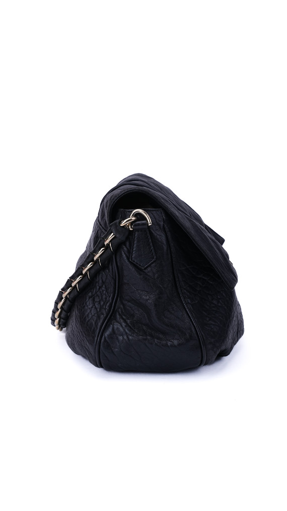 Fendi Mia Baguette Leather Shoulder Bag