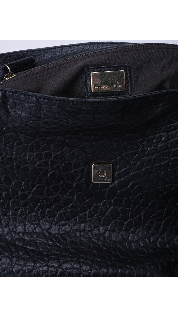 Fendi Mia Baguette Leather Shoulder Bag
