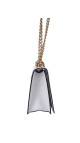 Prada Bauletto Saffiano Leather Shoulder Bag i Hvit