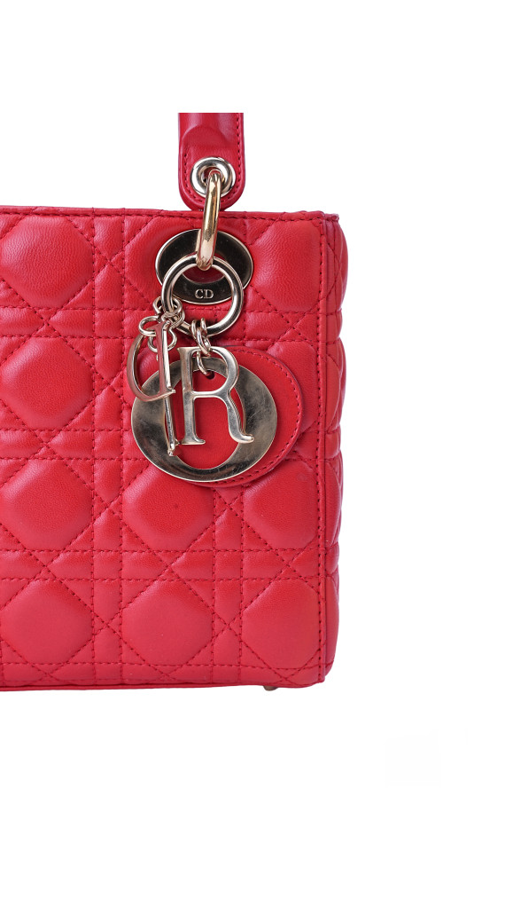 Christian Dior Lady Dior Shoulder Bag Size Small