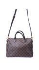 Louis Vuitton Damier Ebene Speedy 30 Crossbody Shoulder Bag