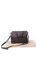 Louis Vuitton Damier Ebene Speedy 30 Crossbody Shoulder Bag