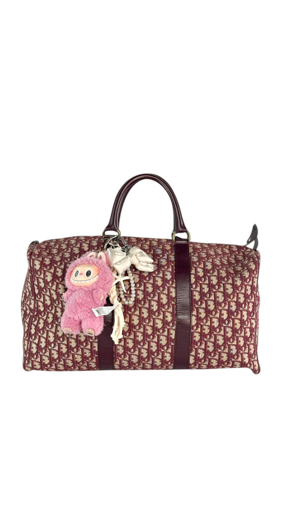 Dior Boston Bag 45 i Vinrød monogram