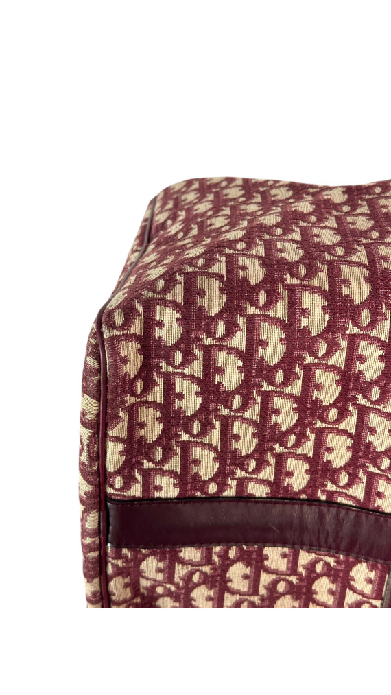 Dior Boston Bag 45 i Vinrød monogram