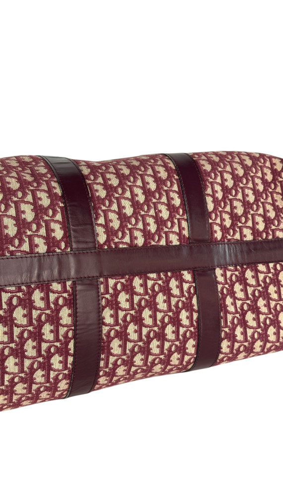 Dior Boston Bag 45 i Vinrød monogram